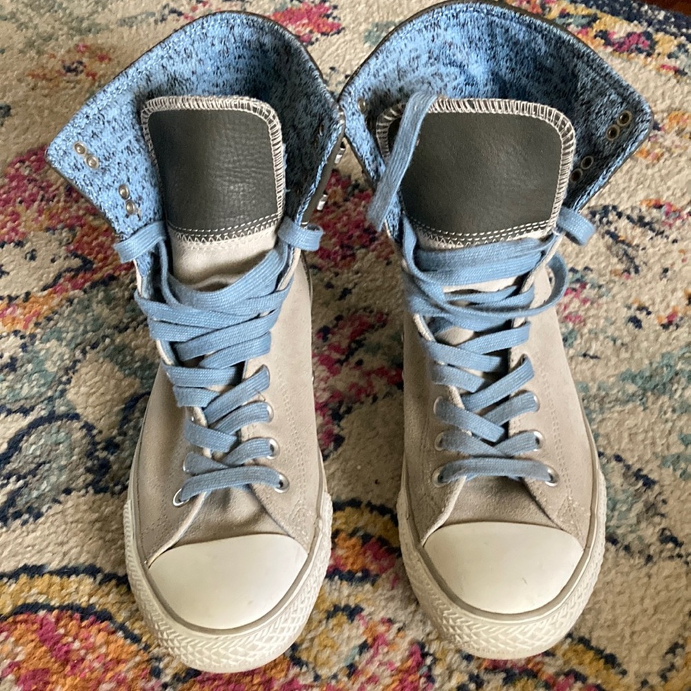 Suede and Leather Converse